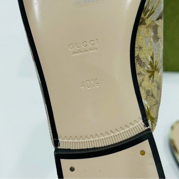 GUCCI Princetown GG Supreme H2O Floral Mules Slides Slipper Size 40.5 Beige NEW - Picture 13 of 16
